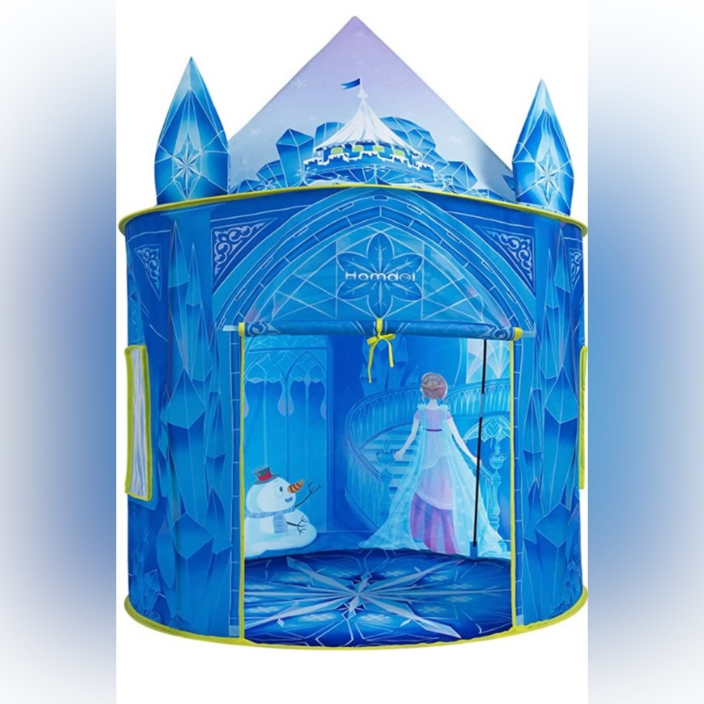 Princess Play Tent, Frozen Toy For Girls,Ice Castle Kids Tent Indoor And Outdoor